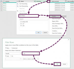 Get data from folder in Power Query: combine files quickly