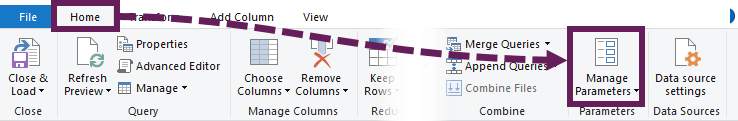 Home Manage Parameters