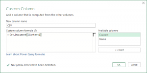Get data from folder in Power Query: combine files quickly