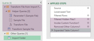 Get data from folder in Power Query: combine files quickly