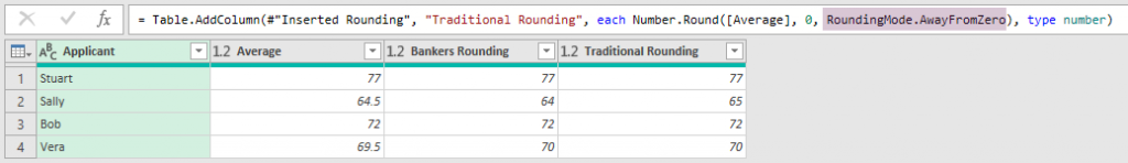 Power Query parameter to force traditional rounding
