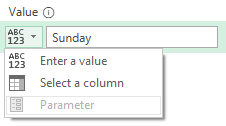 Return columns or parameters, not just hard coded values