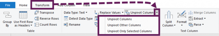 How to unpivot in Excel using Power Query (3 ways)