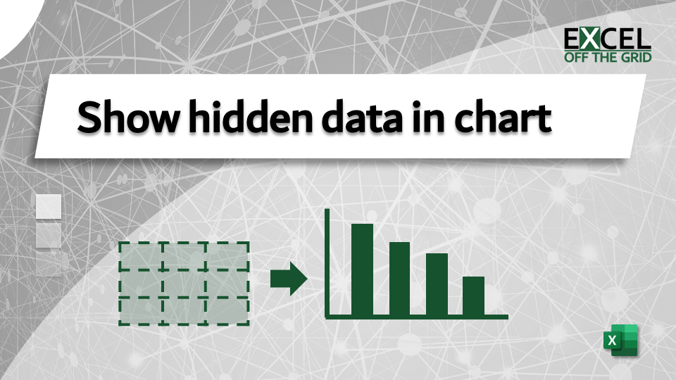 How to show hidden data in Excel chart