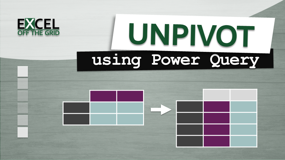 Unpivot using Power Query