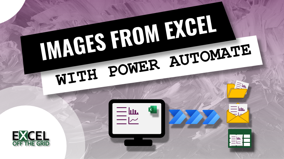 How to email or save Excel images with Power Automate