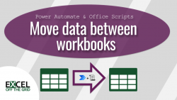 Move data between workbooks PA and OS