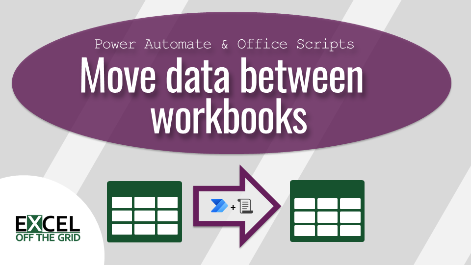 Move data between workbooks PA and OS
