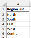 Region List