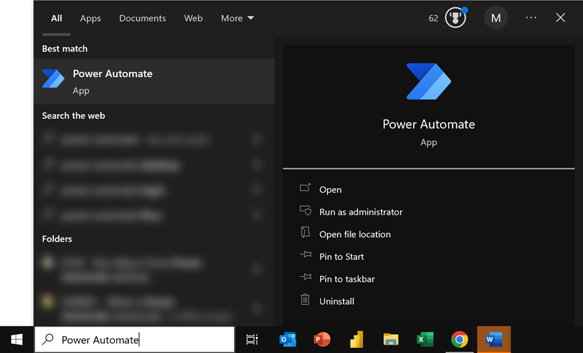 Find Power Automate Desktop