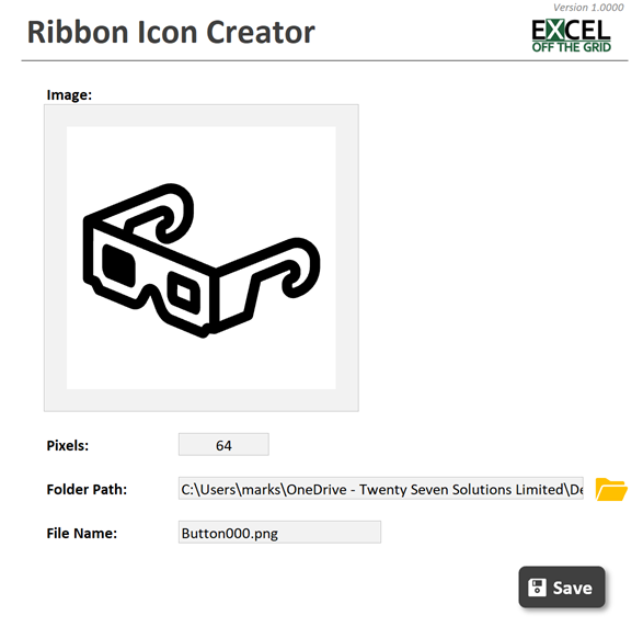 Ribbon Icon Creator