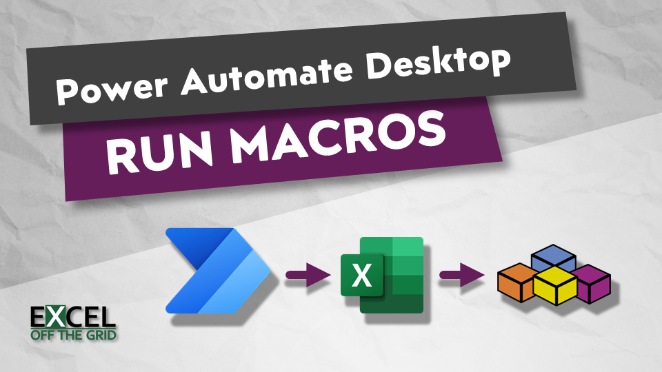 How to run Excel macros from Power Automate Desktop