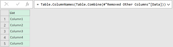 Using Table.ColumnNames on Table.Combine