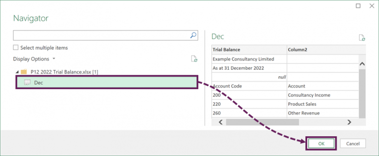 Power Query: How to Combine files based on a list