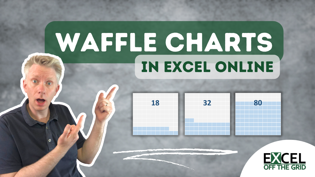 Waffle Charts in Excel Online