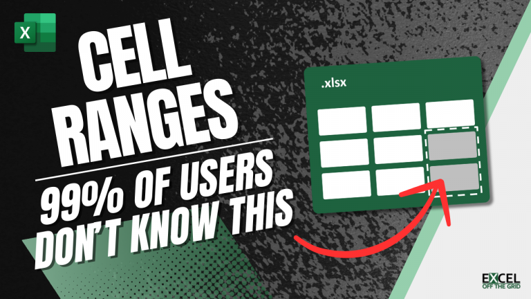 Excel Cell Range Examples Cell ranges: 99% of users don't know this