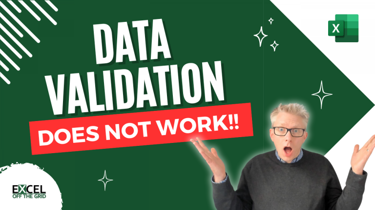 Don't trust data validation in Excel! - Excel Off The Grid