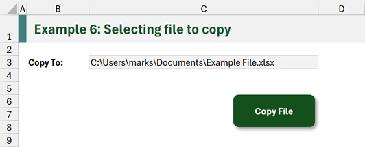 Selecting file to copy