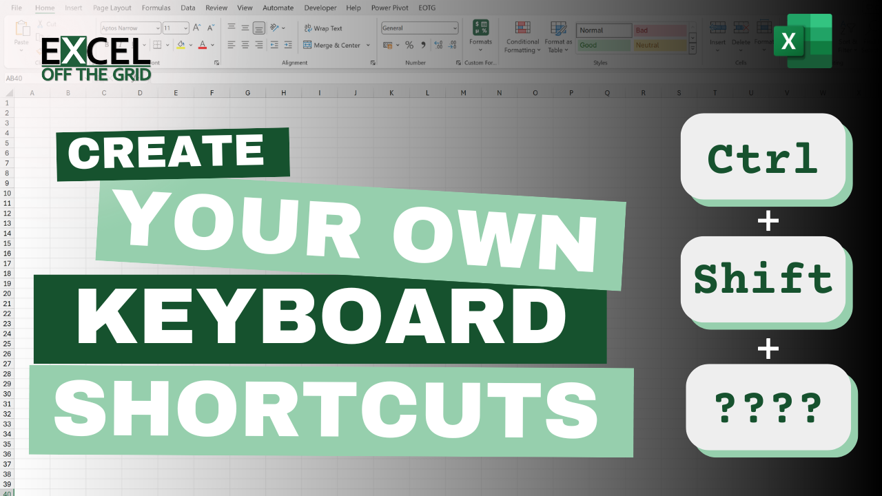 Create Keyboard Shortcuts