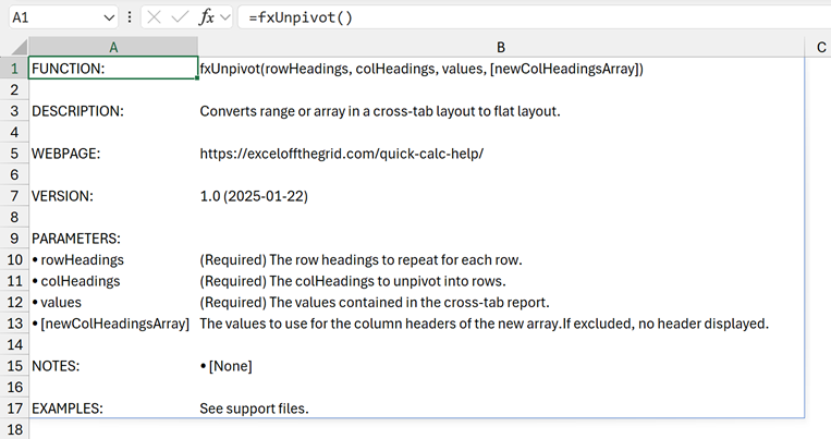 Inline help